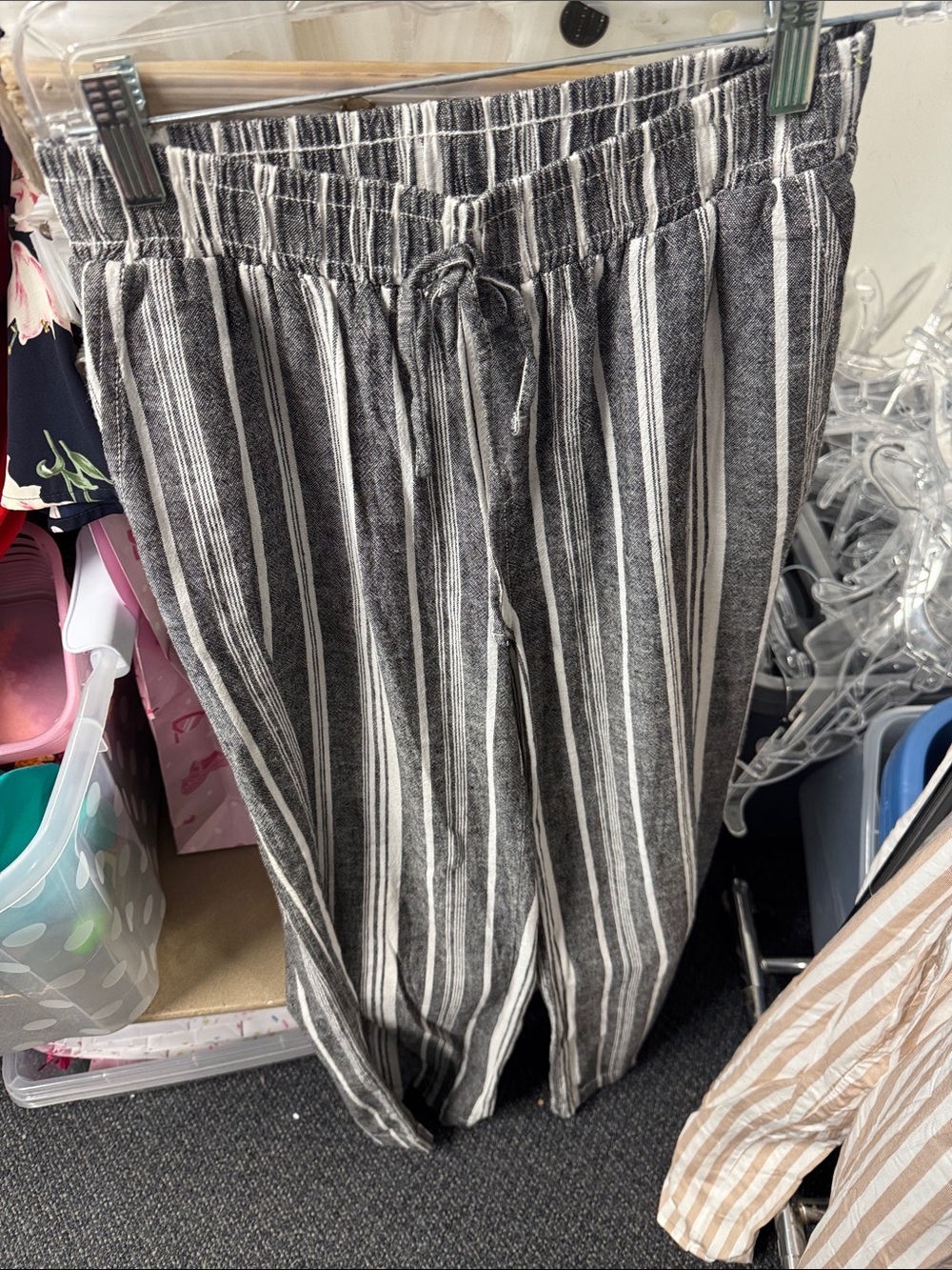 Briggs striped pants S // 081952